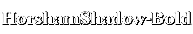 HorshamShadow-Bold font preview