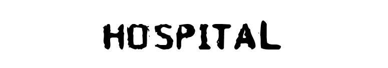 Hospital font preview