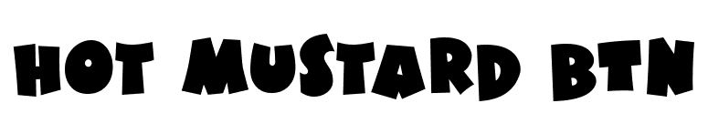 Hot Mustard BTN font preview