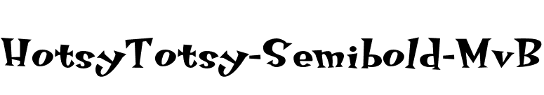 HotsyTotsy-Semibold-MvB font preview