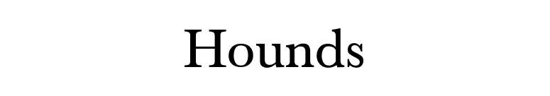 Hounds font preview