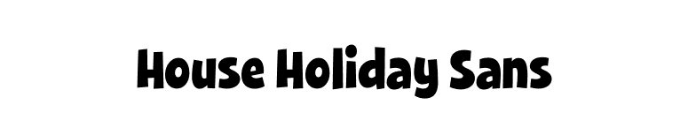 House Holiday Sans font preview