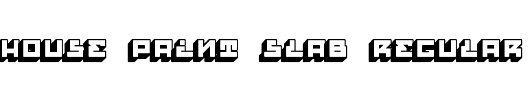 House Paint Slab Regular font preview