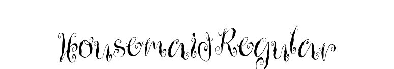 HousemaidRegular font preview