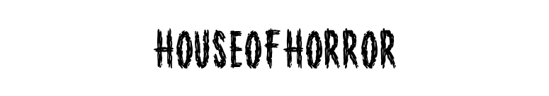 HouseofHorror font preview