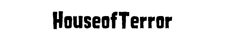 HouseofTerror font preview