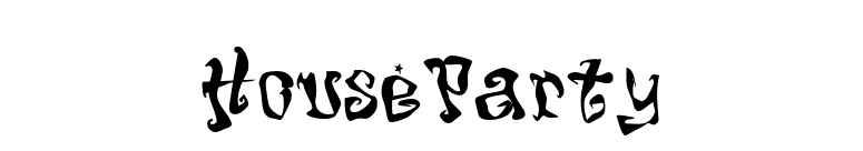 HouseParty font preview