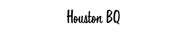 Houston BQ font preview