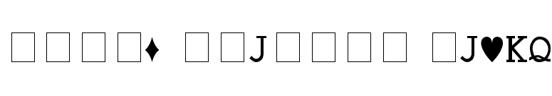 Hoyle Playing Cards font preview