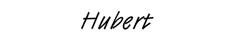 Hubert font preview