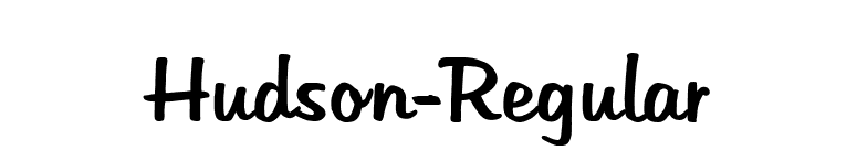 Hudson-Regular font preview