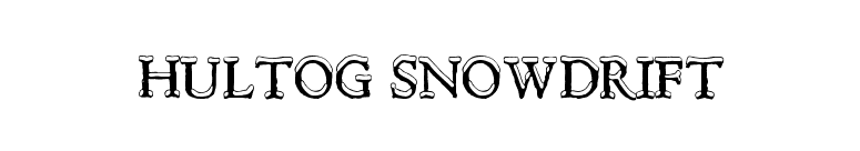 Hultog Snowdrift font preview