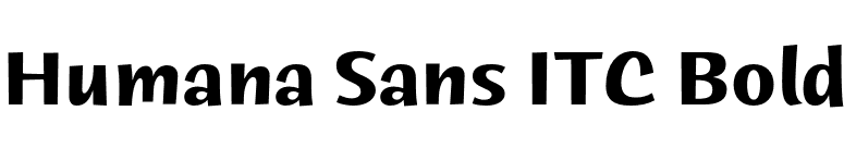Humana Sans ITC Bold font preview