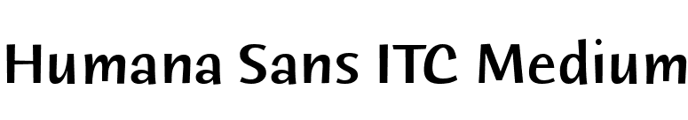 Humana Sans ITC Medium font preview