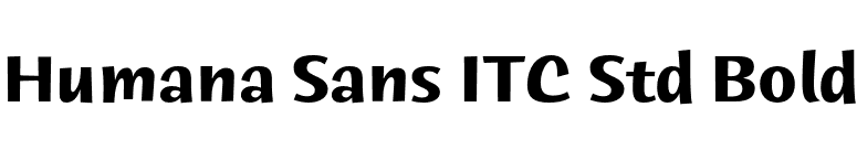 Humana Sans ITC Std Bold font preview