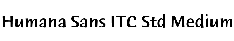 Humana Sans ITC Std Medium font preview