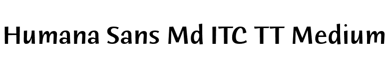 Humana Sans Md ITC TT Medium font preview