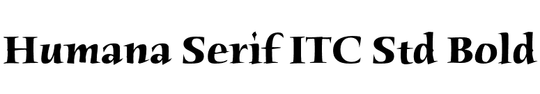 Humana Serif ITC Std Bold font preview