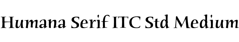 Humana Serif ITC Std Medium font preview