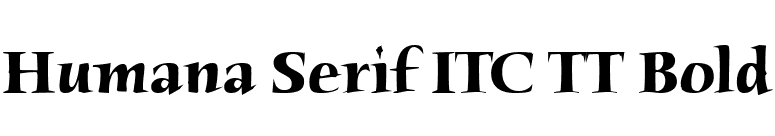 Humana Serif ITC TT Bold font preview