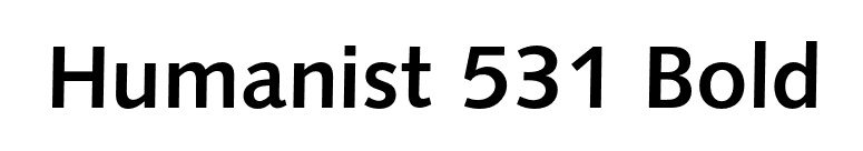 Humanist 531 Bold font preview