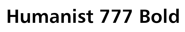 Humanist 777 Bold font preview