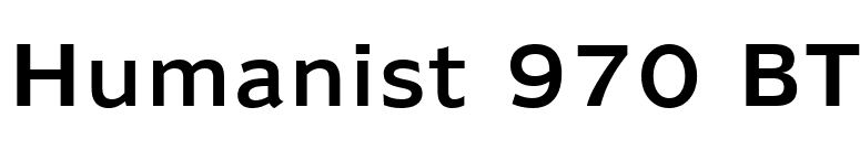Humanist 970 BT font preview