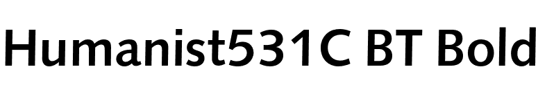 Humanist531C BT Bold font preview