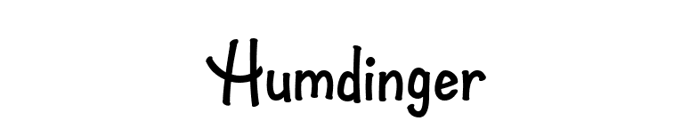 Humdinger font preview