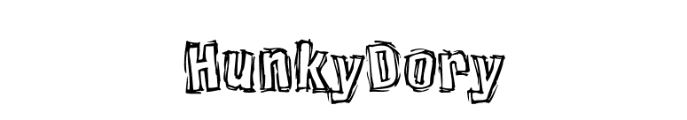 HunkyDory font preview