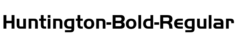 Huntington-Bold-Regular font preview