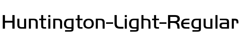 Huntington-Light-Regular font preview