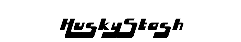 HuskyStash font preview