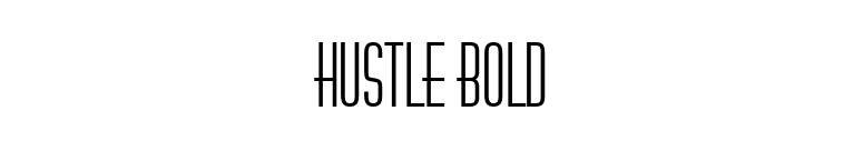 Hustle Bold font preview