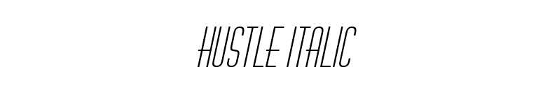 Hustle Italic font preview
