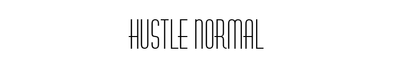 Hustle Normal font preview