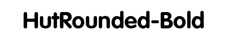 HutRounded-Bold font preview