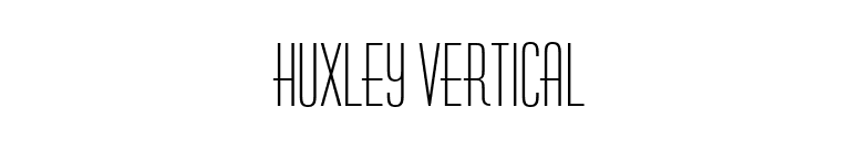 Huxley Vertical font preview