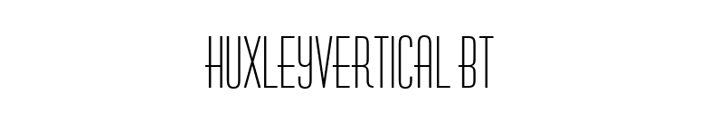 HuxleyVertical BT font preview