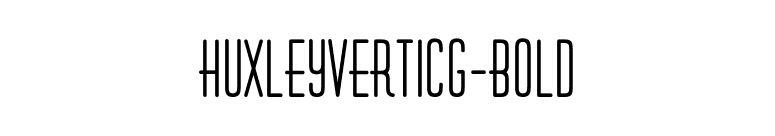 HuxleyVertICG-Bold font preview