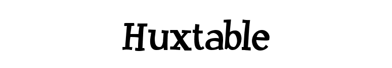 Huxtable font preview