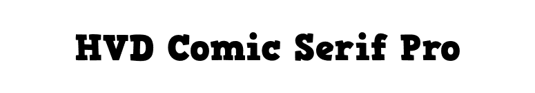 HVD Comic Serif Pro font preview