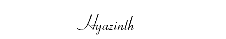 Hyazinth font preview