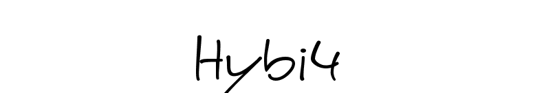 Hybi4 font preview