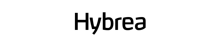 Hybrea font preview