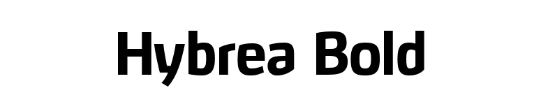 Hybrea Bold font preview