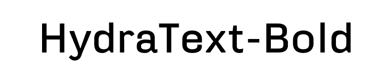 HydraText-Bold font preview