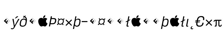 HydraText-RegularItalicExp font preview