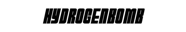 HydrogenBomb font preview