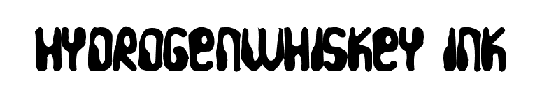 HydrogenWhiskey Ink font preview